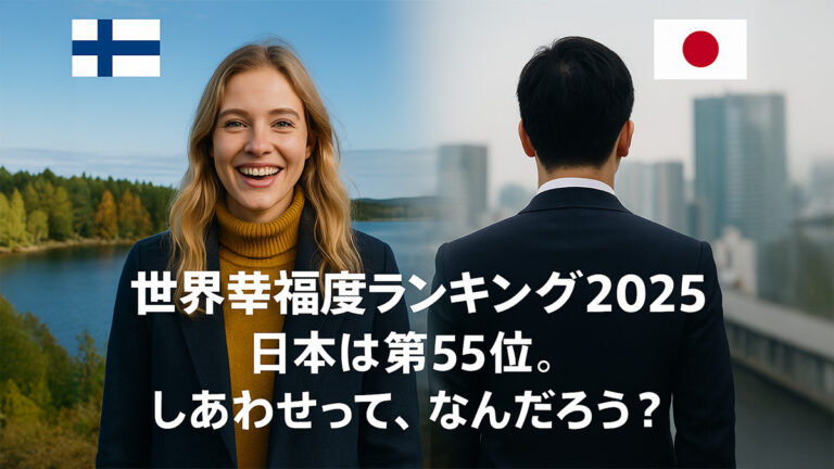 【世界幸福度ランキング2025】日本は第55位｜しあわせって、なんだろう？